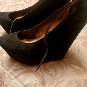 Sam Edelelman platform wedges with ankle strap